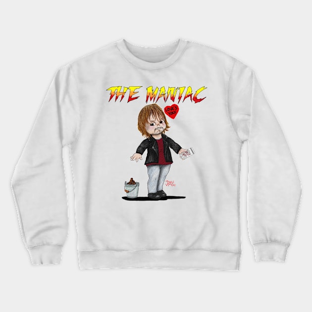 The Maniac Always Sunny Kewpie Crewneck Sweatshirt by Art Vandalism Ink